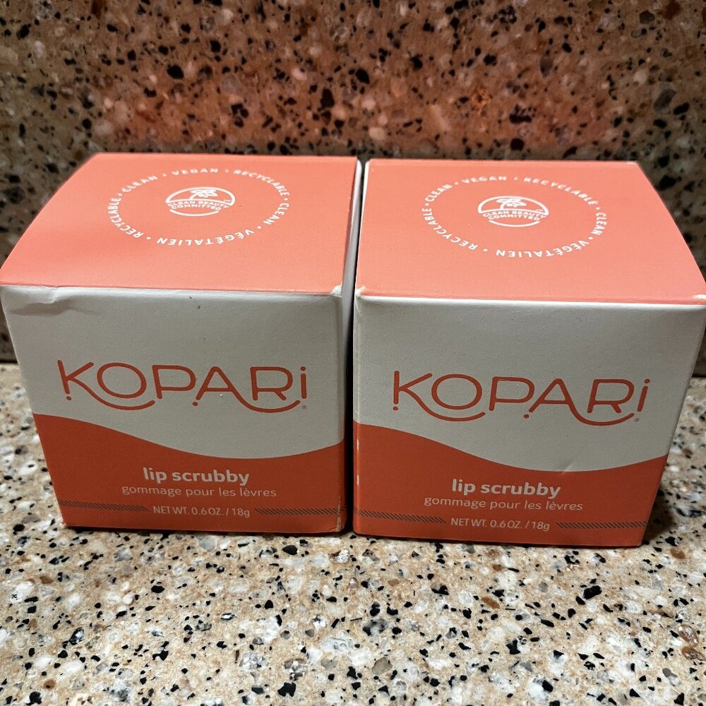 Kopari  set of 2 lip scrubs !! Brand New